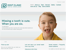 Tablet Screenshot of mintclinic.com